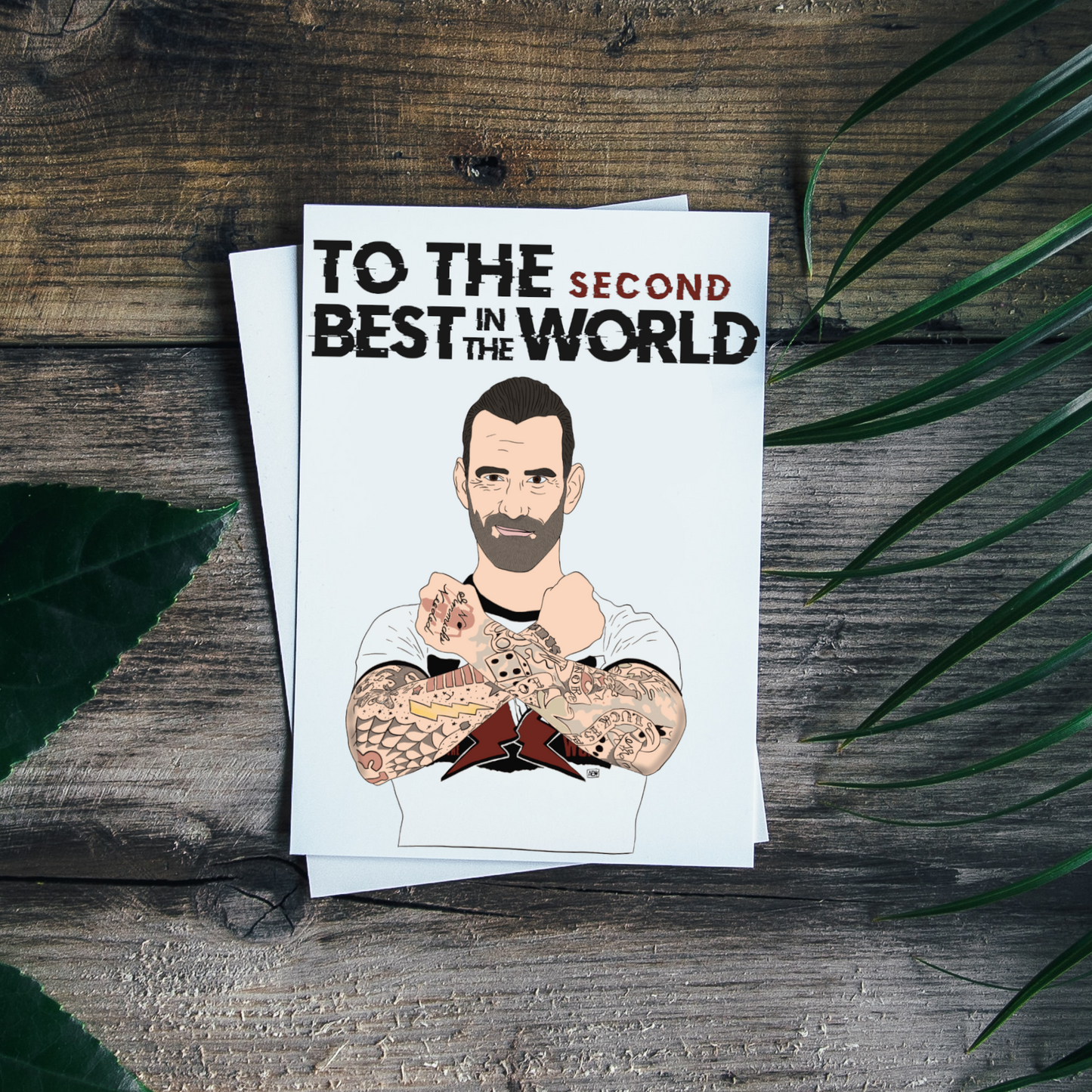 CM Punk 'Best in the World' Greeting Card