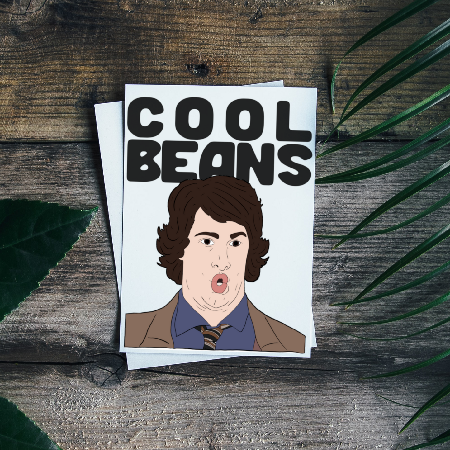 Hot Rod 'Cool Beans' Greeting Card