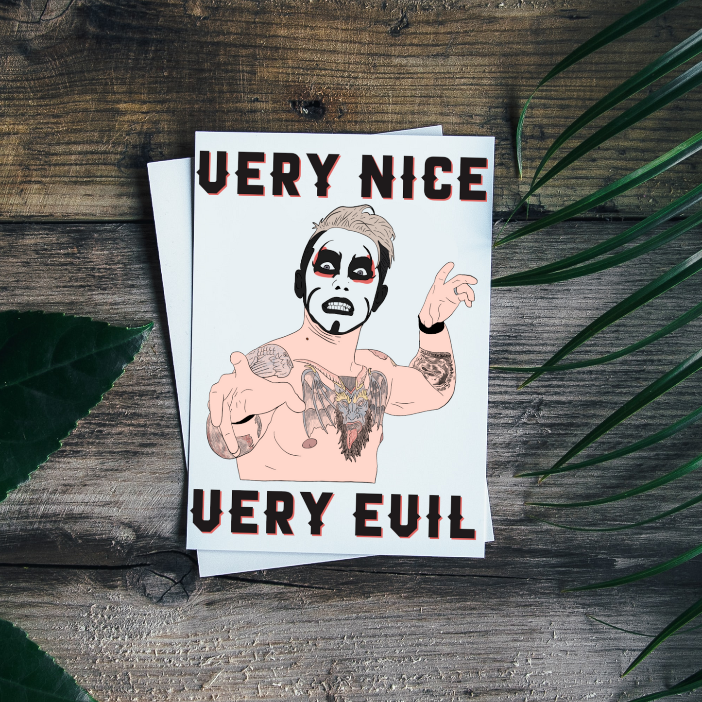Danhausen 'Very Nice, Very Evil' Greeting Card