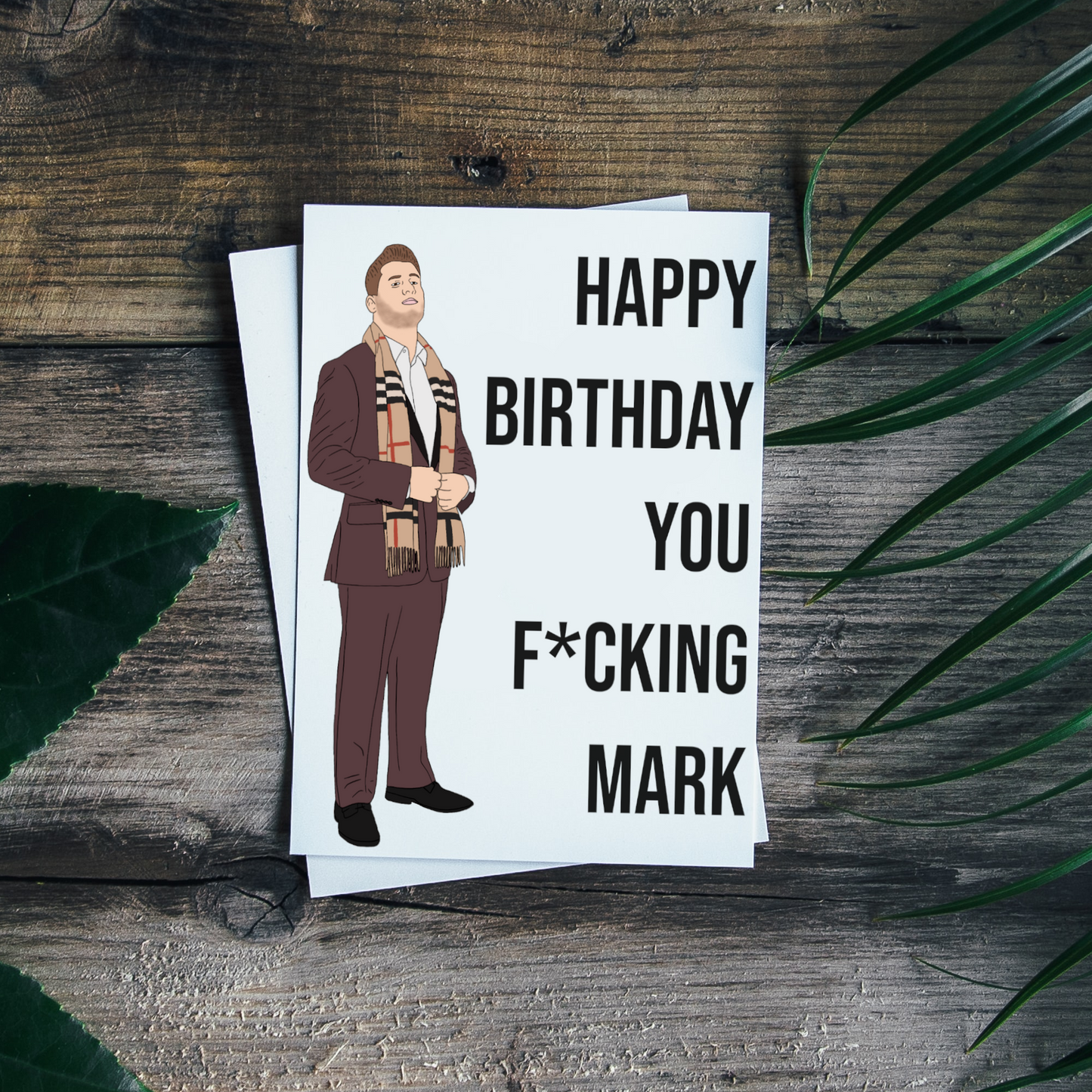 MJF 'F'n Mark' Birthday Card
