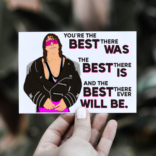 Bret 'The Hitman' Hart Birthday Card