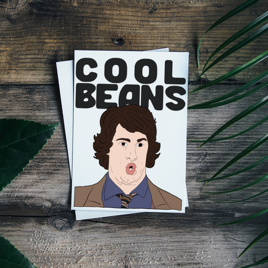 Hot Rod 'Cool Beans' Greeting Card