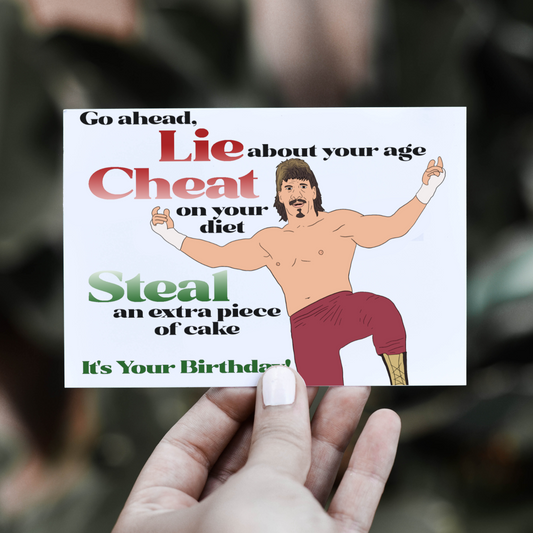 Eddie Guerrero 'Lie Cheat Steal' Birthday Card