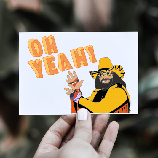 Macho Man Randy Savage Greeting Card