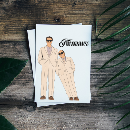 Twins Greeting Card